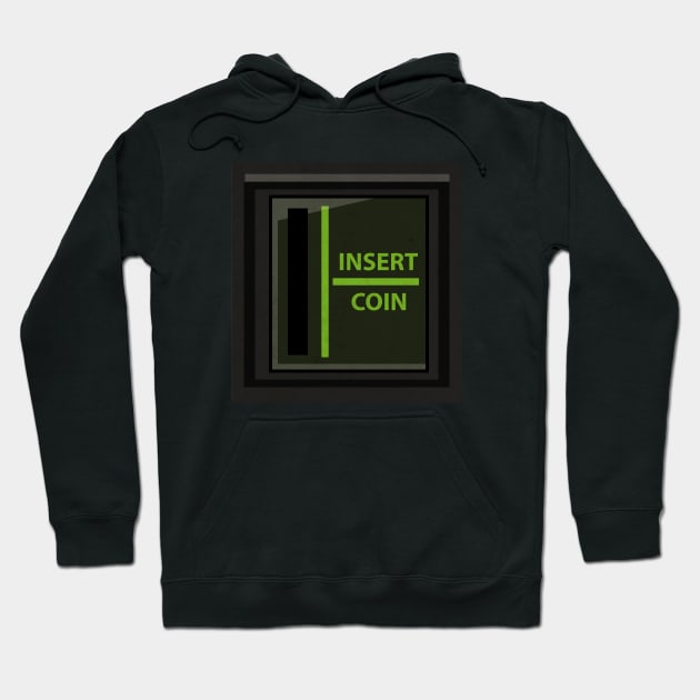 Green Retro Arcade Hoodie by CTShirts